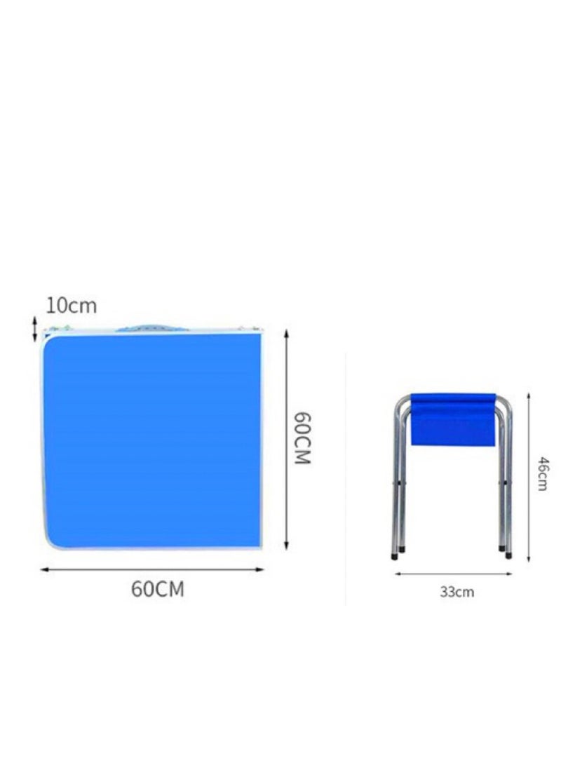 TNGames 1.8m Extra-Long Folding Banquet Table + 2 Chairs Set – Waterproof Portable Dining Table / Picnic Table / Camping Table  - Image 2