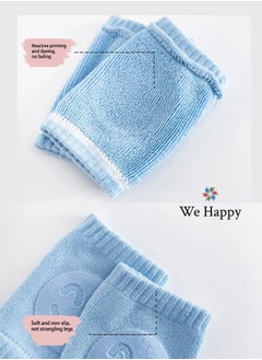 We Happy 3 Pairs Baby Crawling Knee Pads - Anti Slip Unisex Toddler Leg Warmer, Safety Walking Protectors  - Image 4