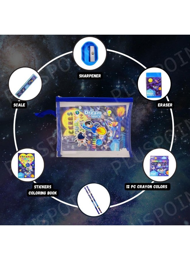 PLUSPOINT Cartoon Stationery Gift Set for Kids Pack of 8 Pcs Stationery Items for Kids useful gift Cartoon Stationary Set Return Gift School Accessories for Kids Gift Items for Birthday - Image 3