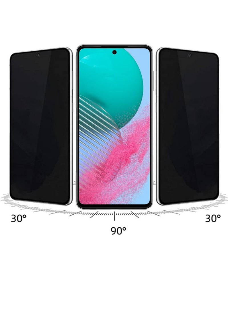 Generic - 2PC Samsung Galaxy M53 / M54 Privacy Screen Protector Tempered Glass Protection [Anti-Glare][HD Full Cover][Easy Installation][Anti-scratch][9H Hardness] Slim Anti-Spy Film Phone Accessories - Image 1