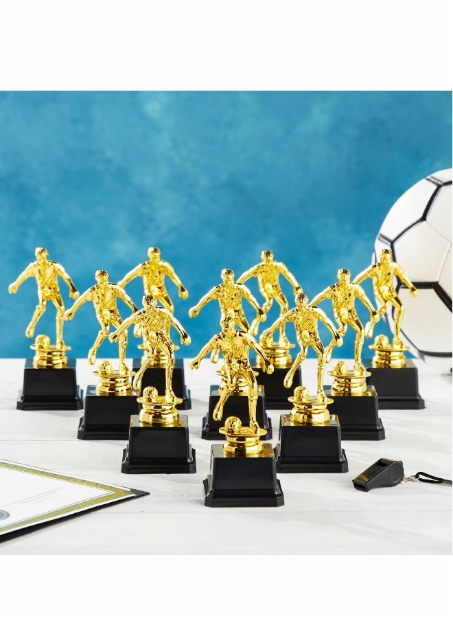 كأس كرة القدم، 1 قطعة كؤوس كرة قدم ذهبية للأطفال لمراسم الجوائز، البطولات، مباريات البطولة، المنافسات الرياضية، صغيرة، 2.5 × 6 بوصة  - Image 2