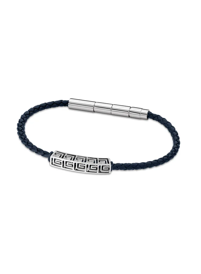 Thibault Silver and Black Bracelet for Men