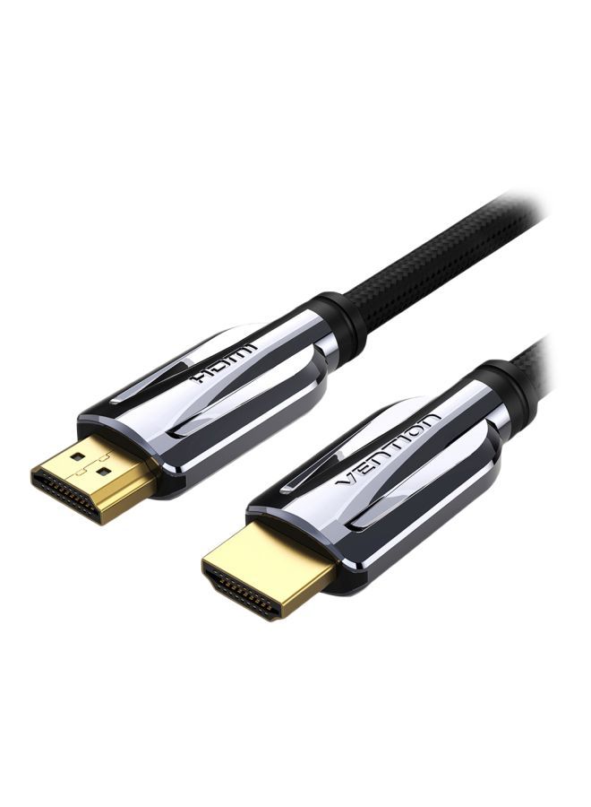 NIBEMINENT HDMI 2.1 Cable 1meter Black/Gold  - Image 1