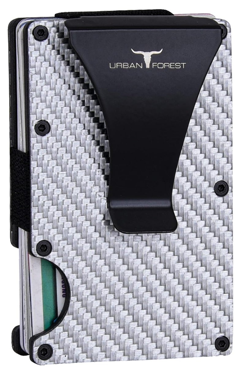 URBANFOREST Asher Silver Metal Card Holder for Men & Women - Image 1