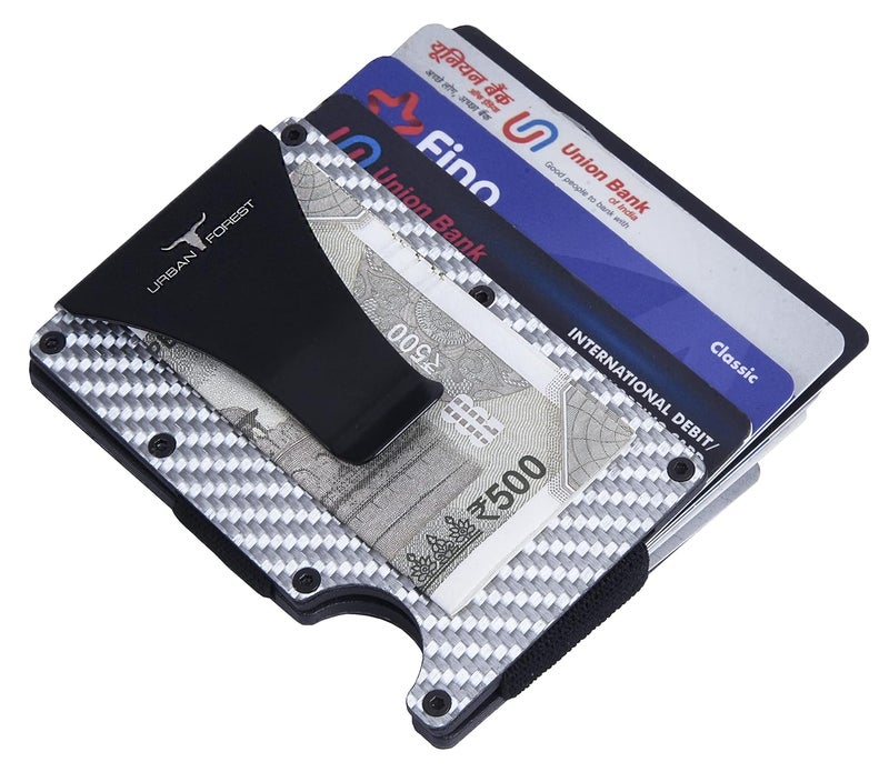 URBANFOREST Asher Silver Metal Card Holder for Men & Women - Image 2