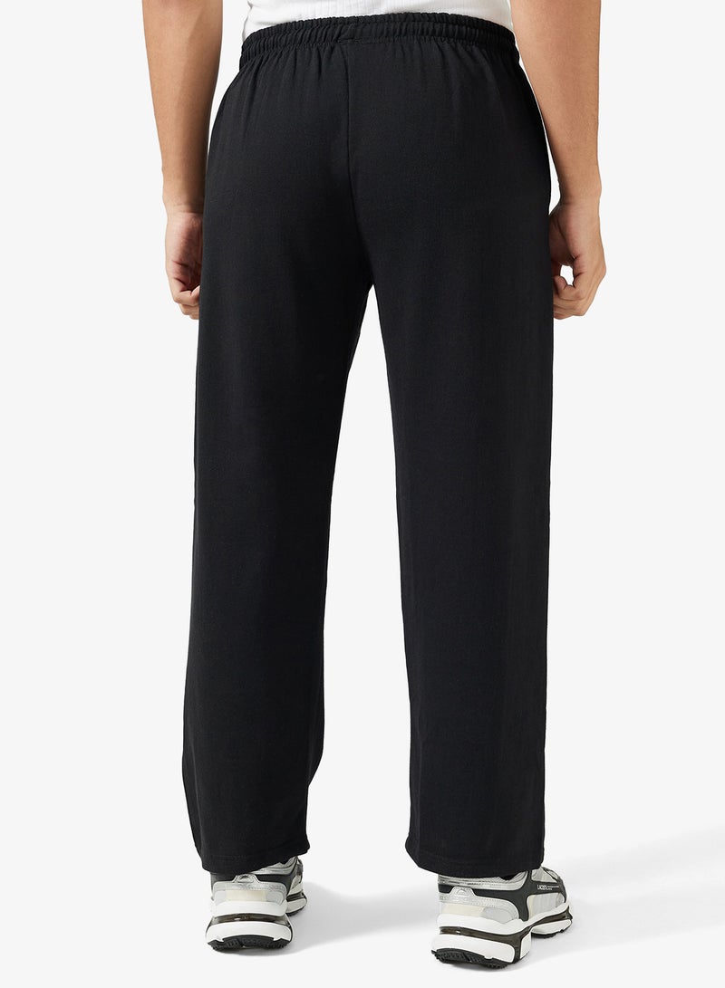 Seventy Five Basics Text Print Open Hem Relaxed Fit Joggers - Image 3