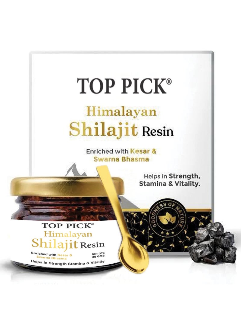 Top Pick Himalayan Shilajit Resin 30g – Infused with Kesar & Swarna Bhasma for Ultimate Vitality