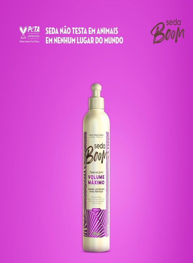 Seda - Linha Boom - Creme para Pentear Volume Maximo 350 Ml - (Boom Collection - Maximum Volume Combing Cream 11.83 Fl Oz) - Image 3