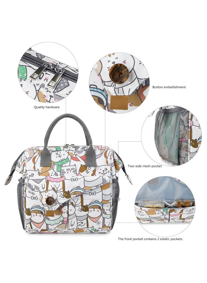 Portable Waterproof Mommy Handbag Durable Anti Dirty Handheld Baby Care Tote Bag for Outdoor Daily Outings - Image 2