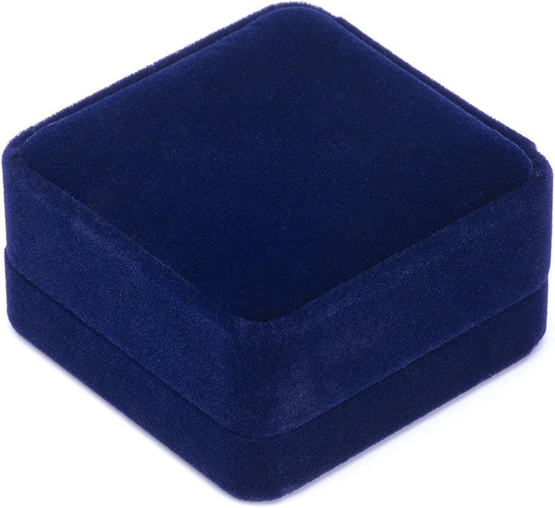 Giftop Small Dark Classic Velvet Cufflink Box Case - Image 4