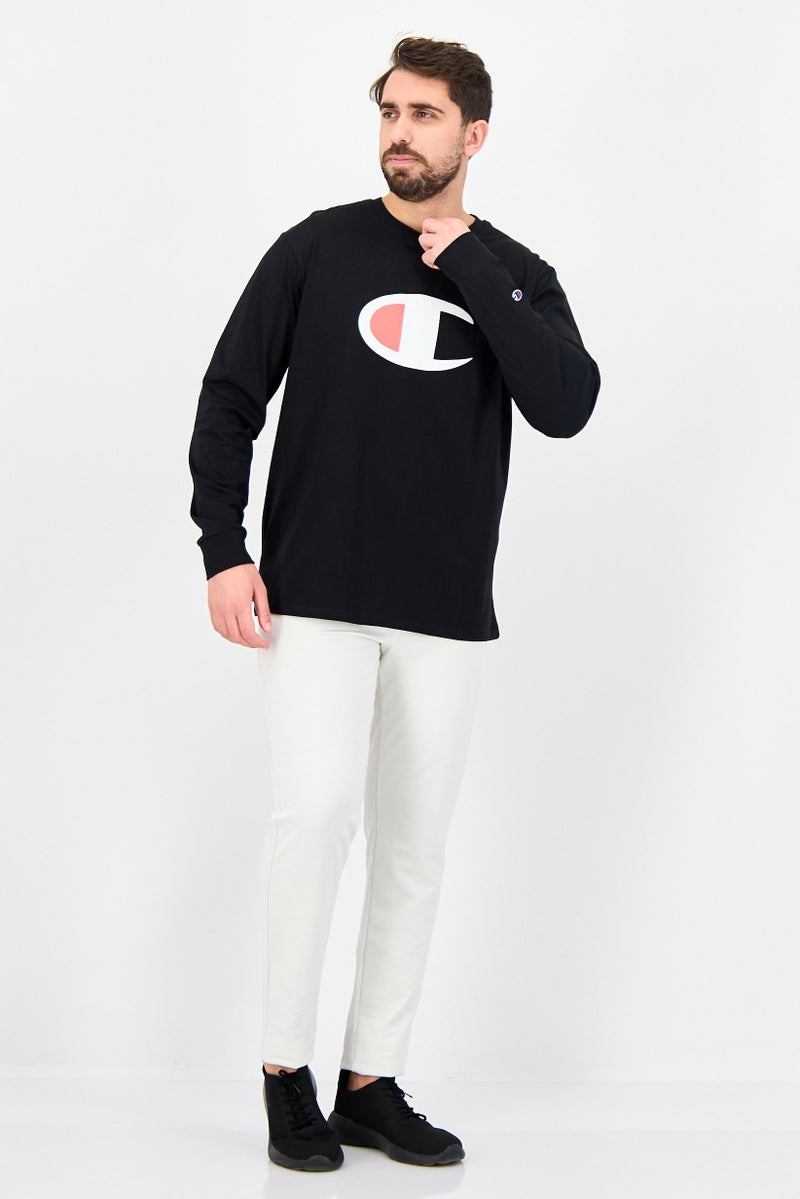 Champion Men Sportswear Fit Long Sleeve Classics Outdoor T-Shirt, Black - Image 4