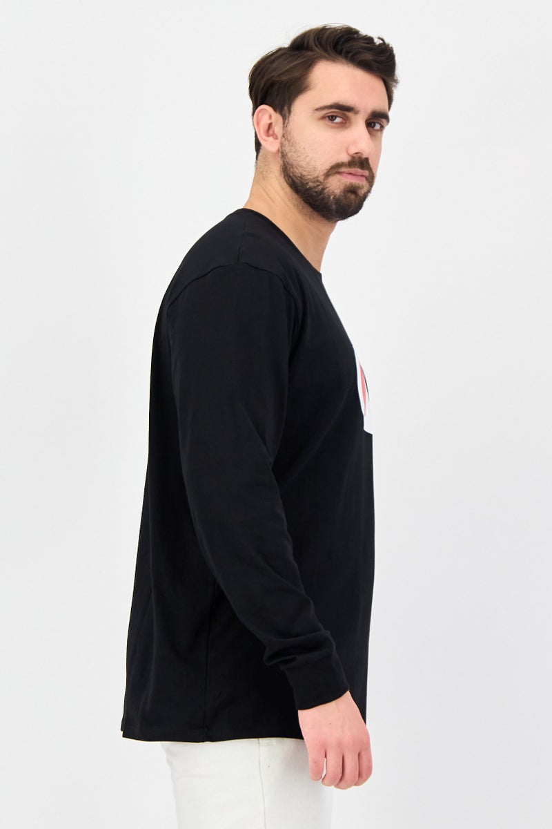 Champion Men Sportswear Fit Long Sleeve Classics Outdoor T-Shirt, Black - Image 3