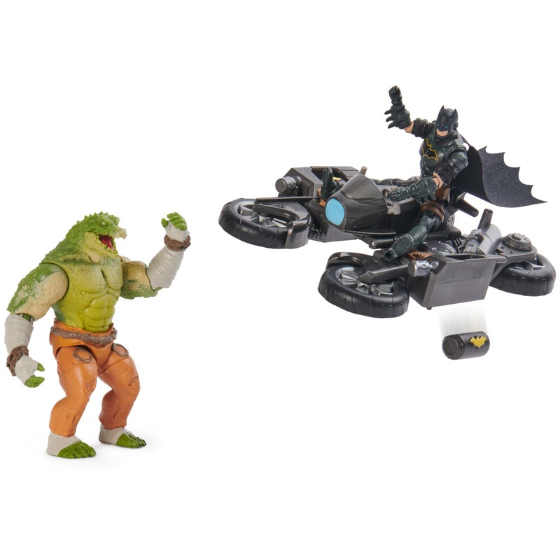 DC Comics, Batman Transforming Batcycle Battle Pack with Exclusive 4-inch Killer Croc and Batman Action Figure, Kids Toys for Boys and Girls Ages 4+ - Image 4