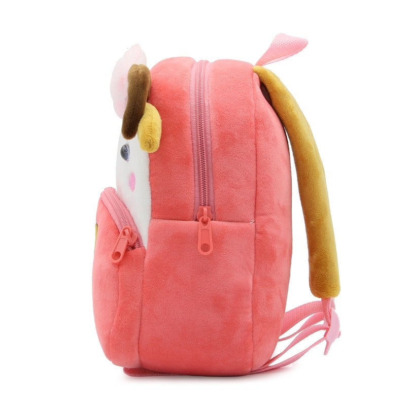 Plush Kids Backpack, Sheep Animal Design, Soft Lightweight School Bag for Toddlers and Preschool Kids - Image 4