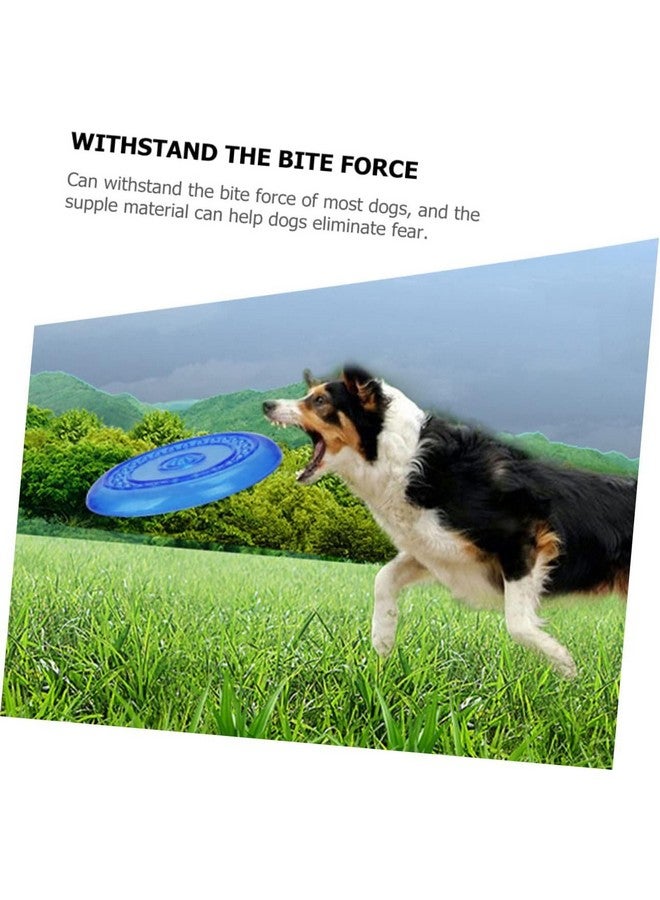 قرص فريسبي برتقالي للكلاب والجراء/لعبة الكلاب الطائرة/الطبق الطائر/ألعاب الحيوانات الأليفة - اللون حسب المتوفر - Image 3