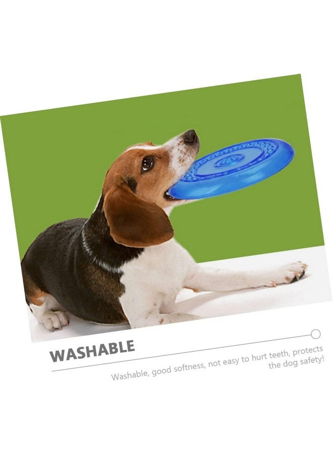قرص فريسبي برتقالي للكلاب والجراء/لعبة الكلاب الطائرة/الطبق الطائر/ألعاب الحيوانات الأليفة - اللون حسب المتوفر - Image 4