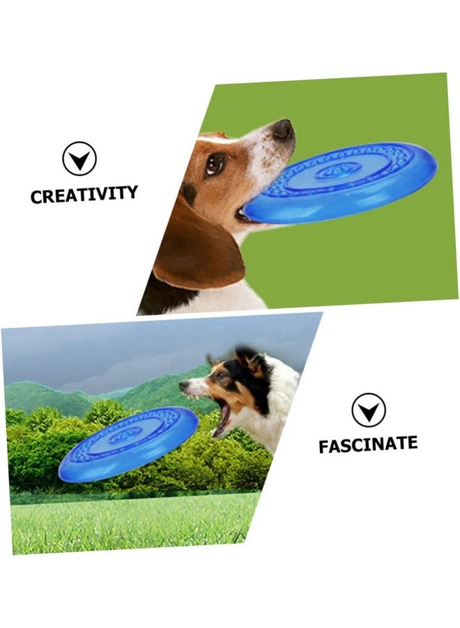 قرص فريسبي برتقالي للكلاب والجراء/لعبة الكلاب الطائرة/الطبق الطائر/ألعاب الحيوانات الأليفة - اللون حسب المتوفر - Image 2