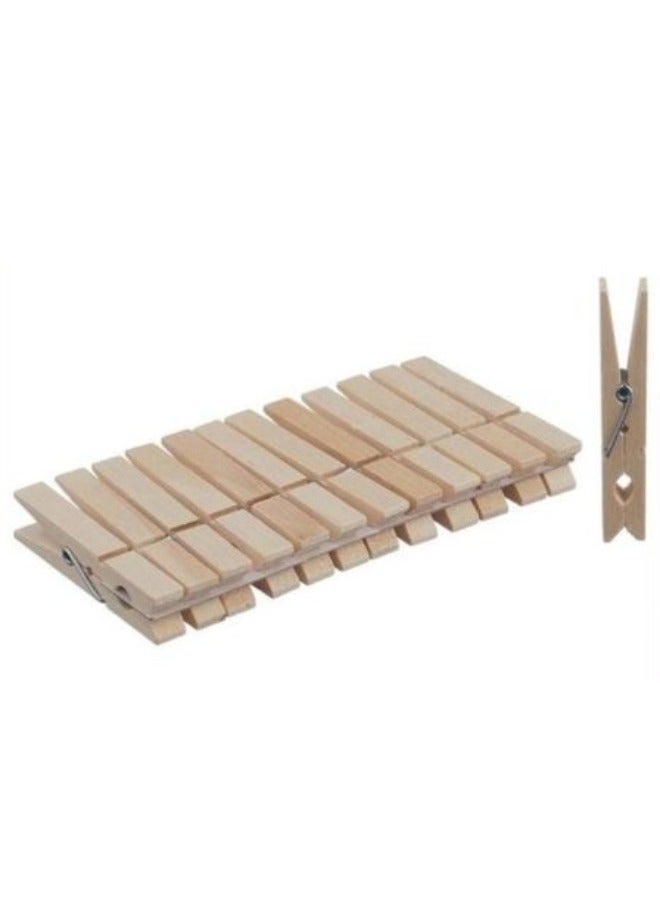 10-piece wooden clothes pegs - Image 1