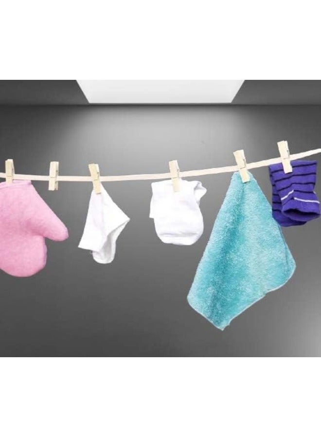 10-piece wooden clothes pegs - Image 3