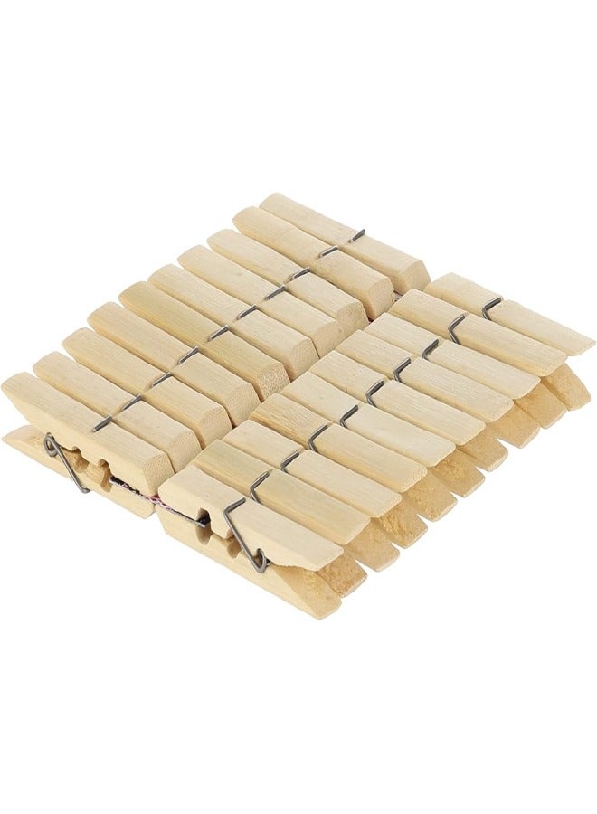 10-piece wooden clothes pegs - Image 4