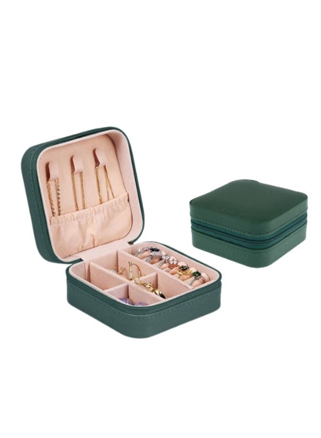 Lazer Jewelry Organizer Green Mini Storage Box for Women - Image 1