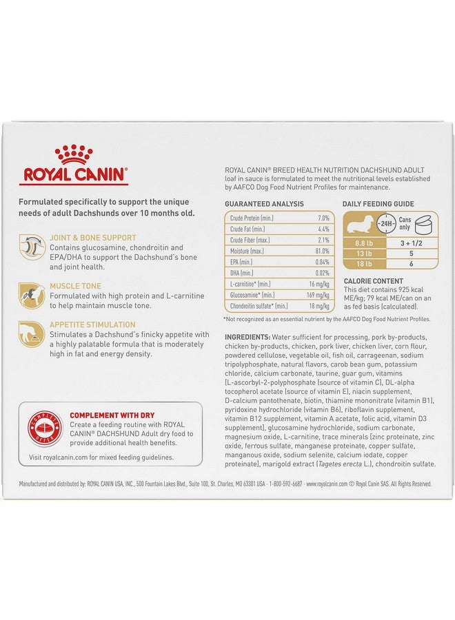 Royal Canin Dachshund Adult Breed Specific Wet Dog Food, 3 oz can (6-Pack) - Image 3