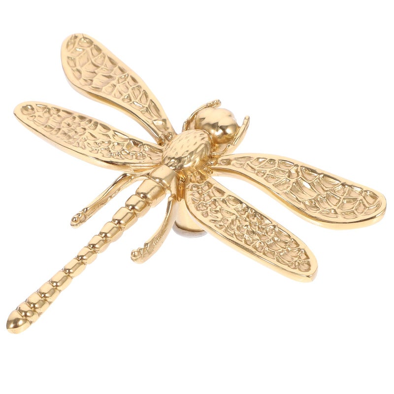 Brass Dragonfly Cabinet Handle Drawer Pull for Kitchen Bathroom Wardrobe Cupboard Door - Image 2