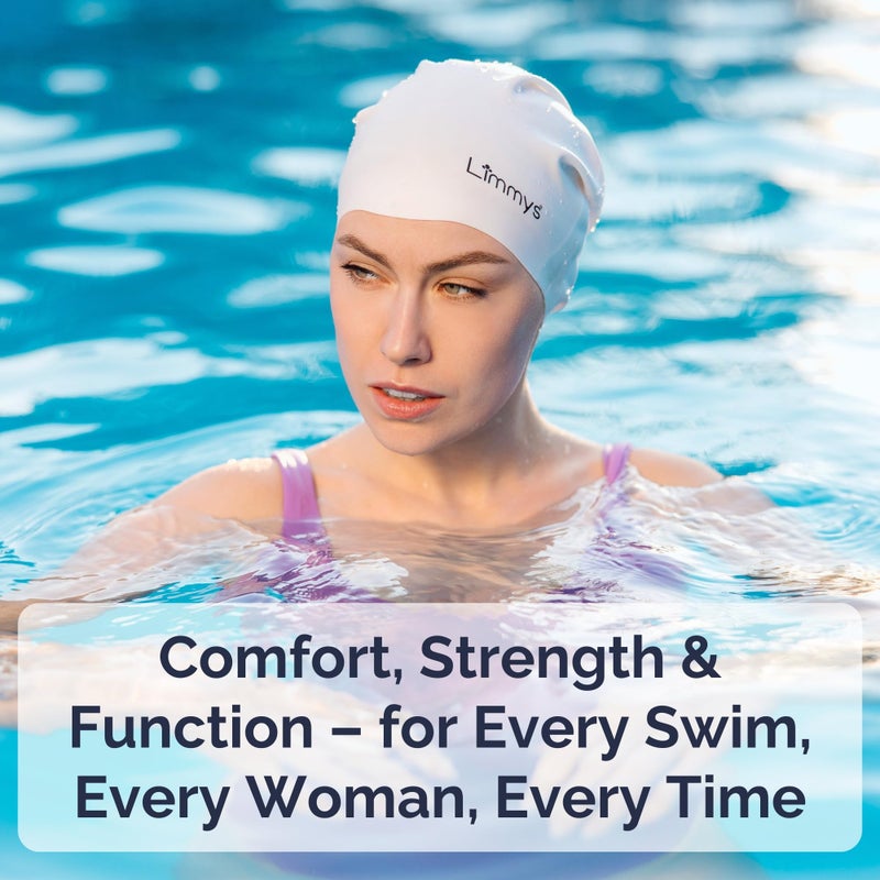 Limmys Premium Swim Cap for Adults â€“ Soft Silicone Swimming Cap for Women & Men â€“ Comfortable, Streamlined Fit, Chlorine Resistant & Hypoallergenic â€“ Trusted by Swimmers Worldwide - Image 3
