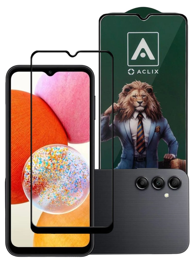 ACLIX Antistatic ESD Dustproof Premium Quality High Definition Tempered Glass Screen Protector Designed For Samsung Galaxy A14 - Image 1