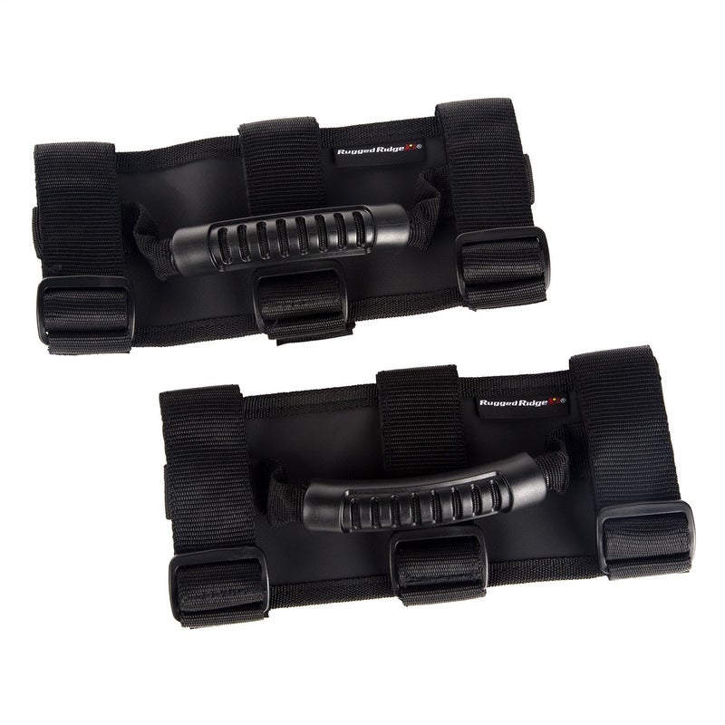 Rugged Ridge 1350504 Ultimate Grab Handle Kit Black 55Current Jeep CJWrangler 20Current Gladiator