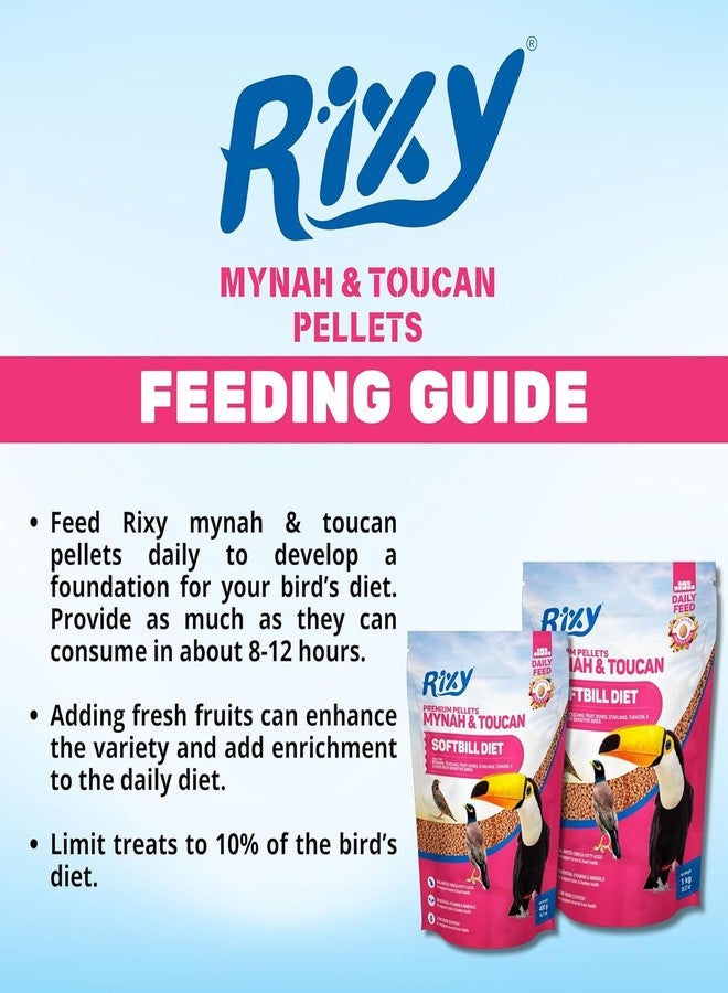 Aqualyf Pets Premium Mynah Bird Food | Softbill Bird Food for Hill Mynah & Talking Birds | Nutritious Exotic Bird Feed | Balanced Diet for Mynah, Starling & Softbill Birds | Healthy Bird Pellets - Image 5