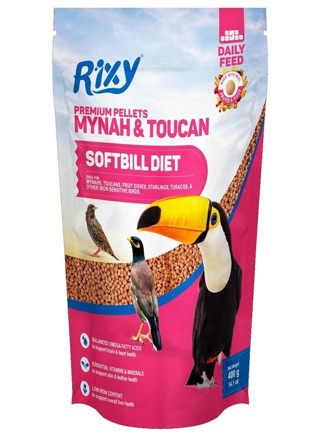 Aqualyf Pets Premium Mynah Bird Food | Softbill Bird Food for Hill Mynah & Talking Birds | Nutritious Exotic Bird Feed | Balanced Diet for Mynah, Starling & Softbill Birds | Healthy Bird Pellets - Image 1