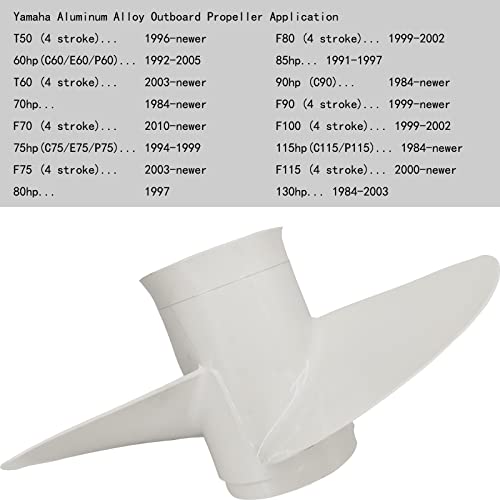 DLNIG 14×11-K Boat Propeller for Yamaha - for Yamaha Outboard Engines 60HP 70HP 75HP 80HP 85HP 90HP 115HP 130HP Replace 6E5-45954-00-00 6E5-45954-00-EL,15 Spline Tooth - Aluminum Outboard Propeller - Image 4