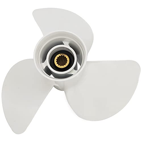 DLNIG 14×11-K Boat Propeller for Yamaha - for Yamaha Outboard Engines 60HP 70HP 75HP 80HP 85HP 90HP 115HP 130HP Replace 6E5-45954-00-00 6E5-45954-00-EL,15 Spline Tooth - Aluminum Outboard Propeller - Image 1