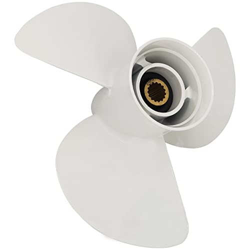 DLNIG 14×11-K Boat Propeller for Yamaha - for Yamaha Outboard Engines 60HP 70HP 75HP 80HP 85HP 90HP 115HP 130HP Replace 6E5-45954-00-00 6E5-45954-00-EL,15 Spline Tooth - Aluminum Outboard Propeller - Image 2