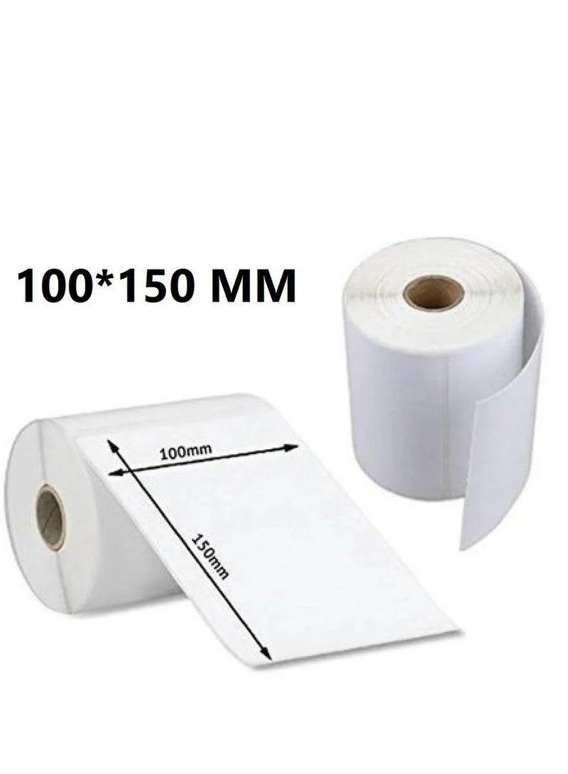 TA POS Thermal barcode paper, shipping label stickers, roll of 500 stickers, size 100*150  - Image 2