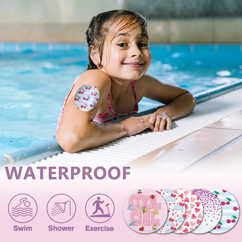 iFunyo 30 Pack Waterproof G7 Adhesive Patches Stelo Sensor Covers Hypoallergenic & Latex-Free Overpatch Breathable CGM Protection Covers for 15 Days,Fun & Fabulous - Image 2