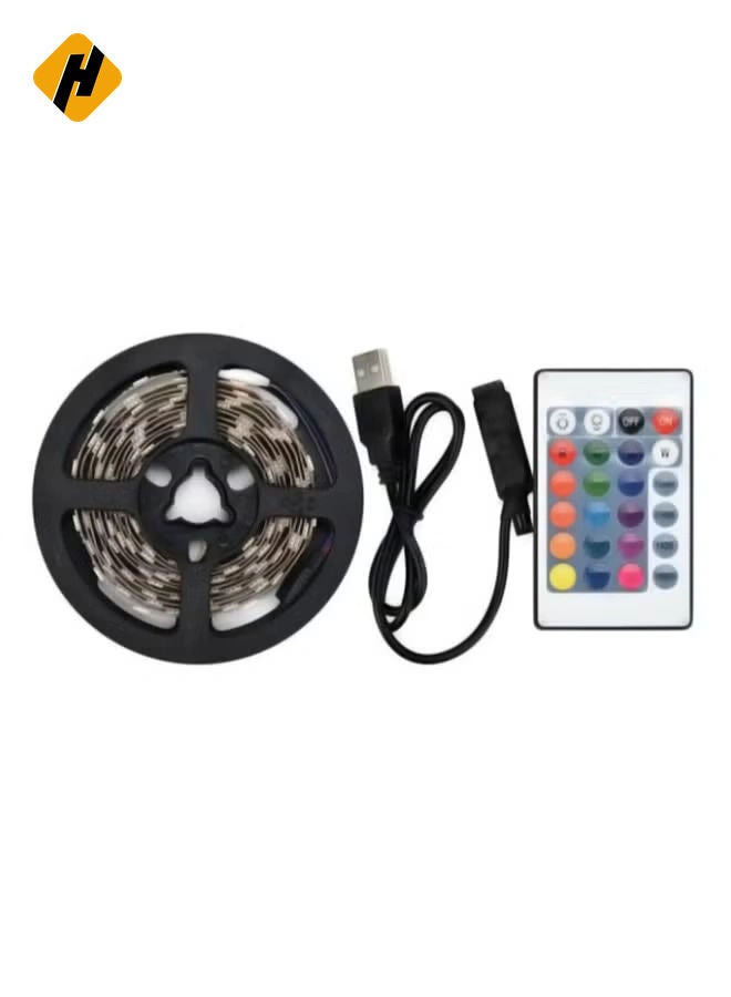 Voberry LED Strip Light With Remote Control And Cable Multicolour 2meter - Image 1