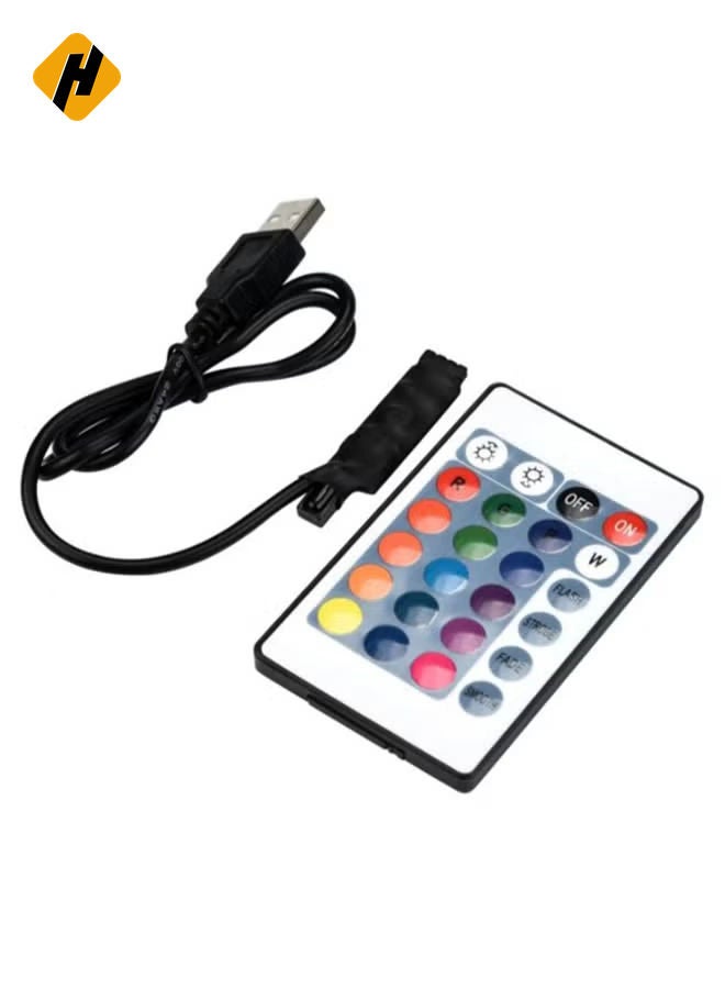 Voberry LED Strip Light With Remote Control And Cable Multicolour 2meter - Image 2