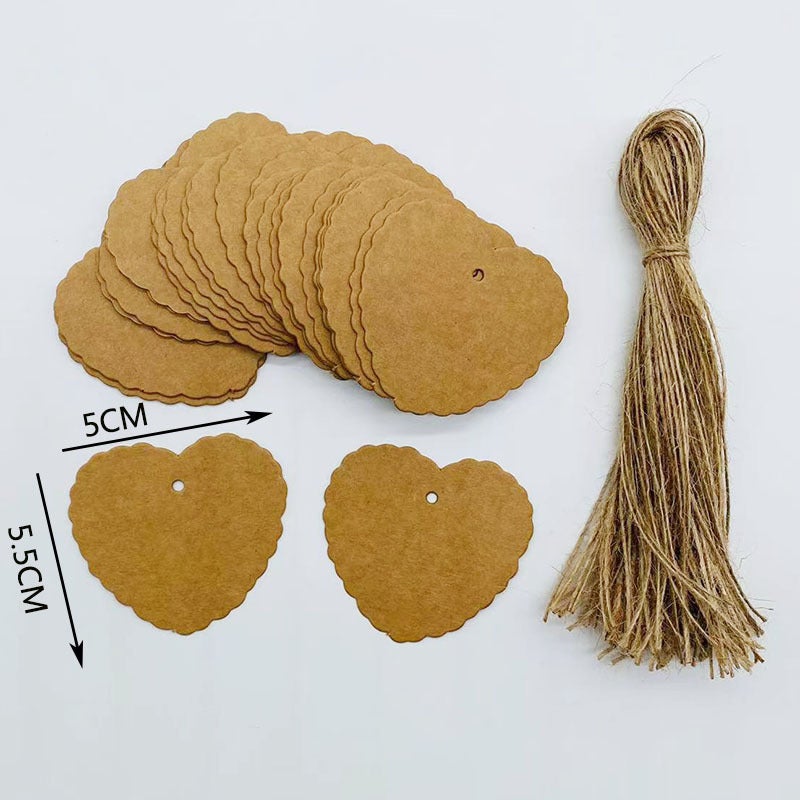 Kraft Paper Blank Card Graffiti Card Kindergarten Partition Card Holiday Packaging Gift Card Greeting Card Decoration Tag - Image 1