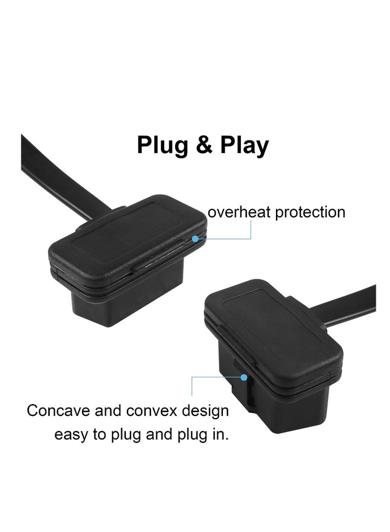 SYOSI OBD2 Extension Cable, OBDII Extend Cable, OBDII Full 16Pin Male and Female Flat Ribbon Cable for Car OBD Diagnostic Extender Cord Connector & All OBD2 Equipment Reinforced PVC Material (100CM/39Inch)  - Image 4