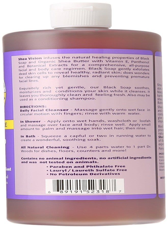Dr. Woods Shea Vision Pure Black Soap with Organic Shea Butter, 32 Ounce (Packaging may vary) - Image 2