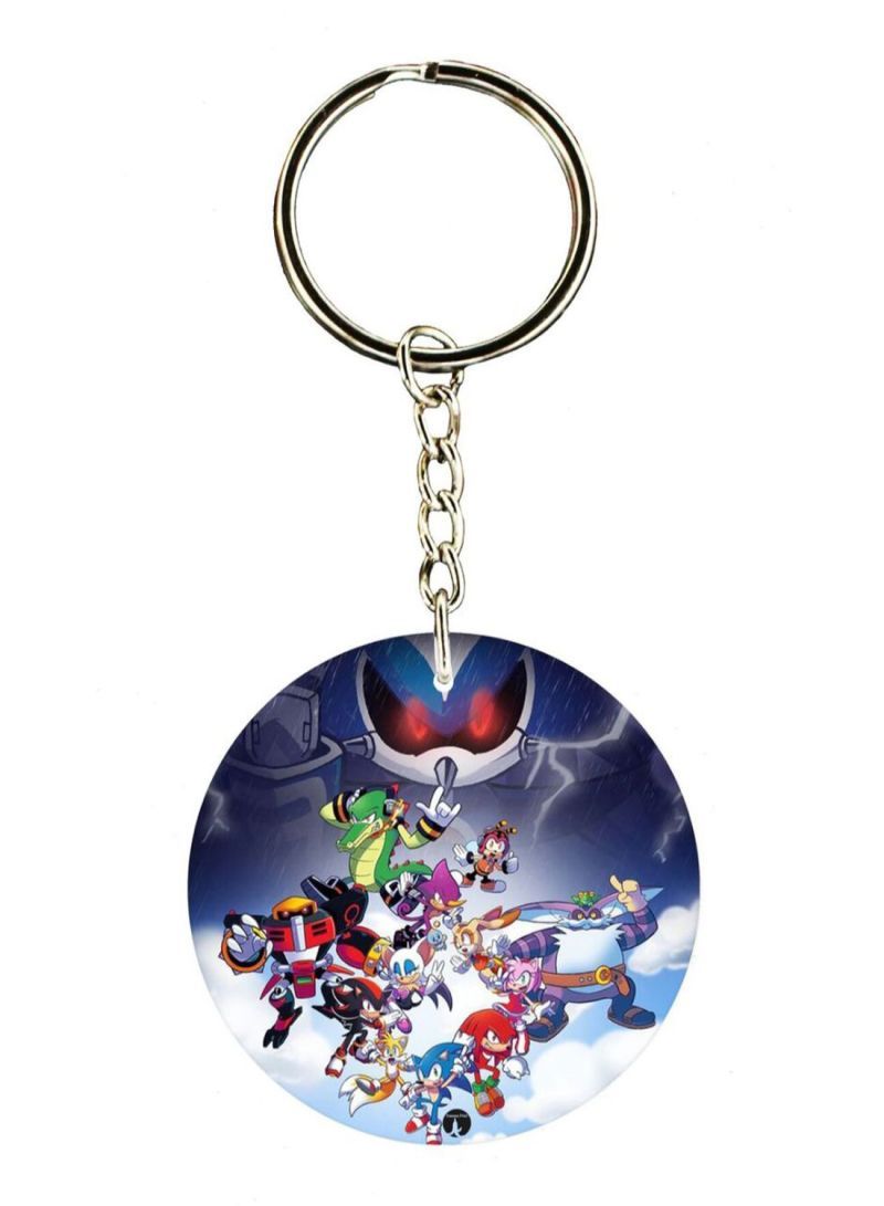 Sonic Double Side Printed Keychain