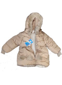 Imported children's bomber jacket lined with fur from the inside