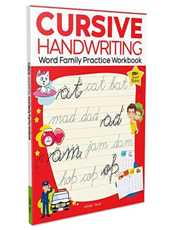 Cursive Handwriting Word Family Practice Workbook For Children by Wonder House Books Paperback