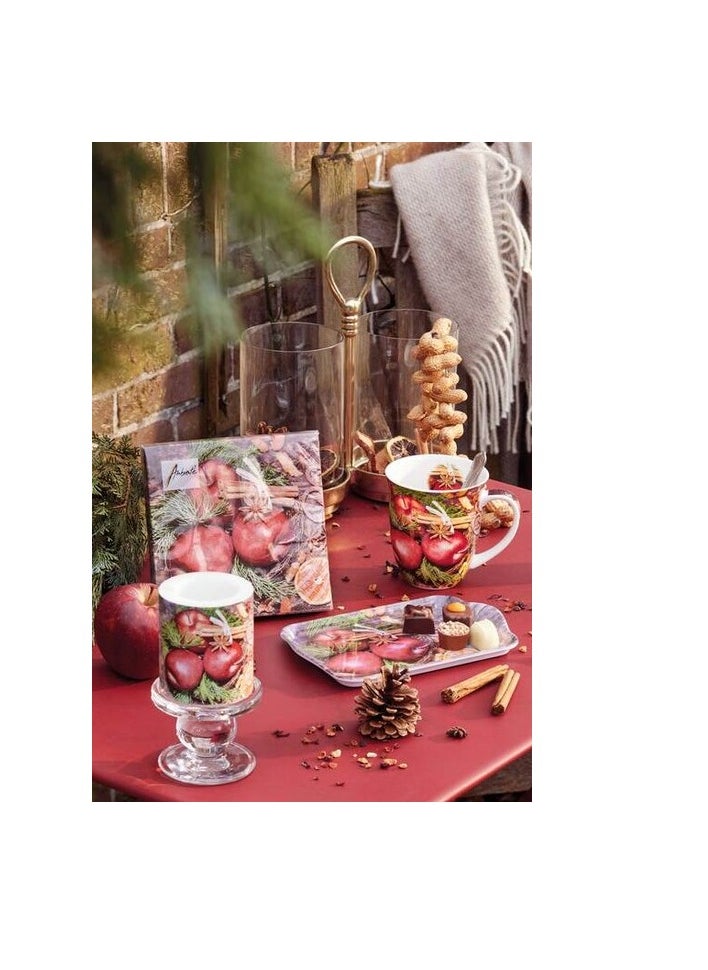 Ambiente Ambiente Melamine Tray Winter Apples - 13X21cm  - Image 2