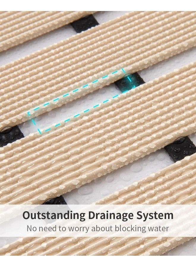 Eurotex Anti Skid Mat for Bathroom Floor, Bathroom Anti Skid Mats for Bathing Area, Kitchen, Pool Wet Area, Non Slip (43x61 cm, Beige) - Image 4