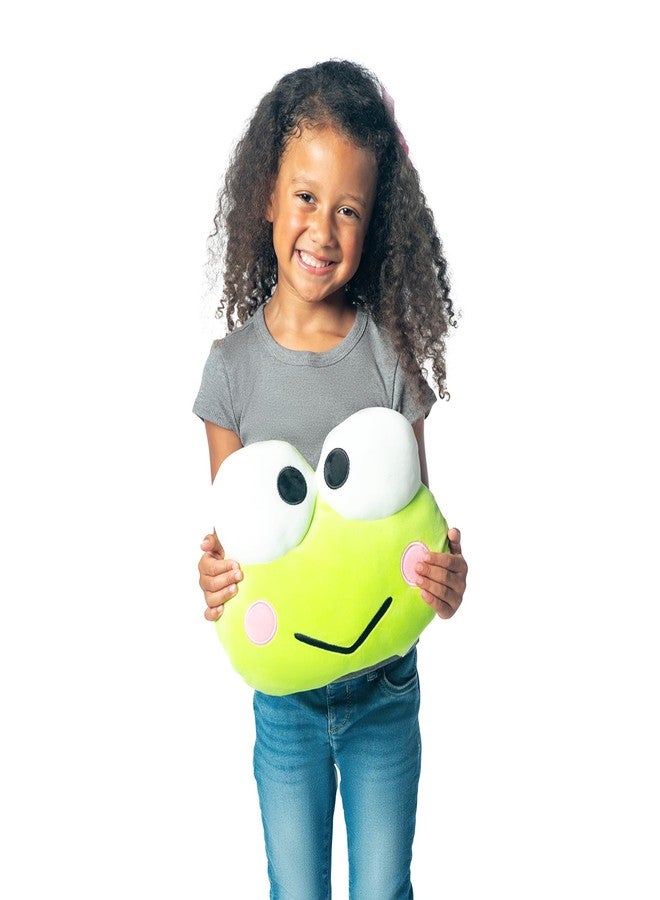 NORTHWEST Keroppi Hello Keroppi Cloud Pillow 12" - Plush Kids Stuffed Toy, Cartoon Character, Bedroom Decor, Gift for Girls & Boys - Image 2