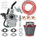 HOLATO PZ19 Carburetor Carb Air Filter Fuel Line Kit for 50cc 70cc 90cc 110cc 125cc Tao Tao GK110 Baja SSR Apollo Coolster Chinese Kids Four Wheeler ATV Go Kart CRF50 XL70 Dirt Pit Bike Motor RED - Image 2