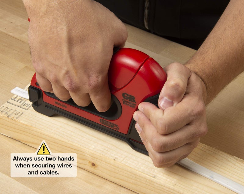 Gardner Bender MSG-501 Heavy-Duty Cable Boss Staple Gun, Professional Grade, Secures (NM) Coax, & Low-Volt Cable, Red - Image 5